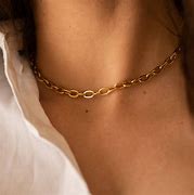 Image result for 24 Carat Gold Chain Choker Necklace