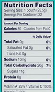 Image result for Welch's Fruit Snacks Nutrition Label
