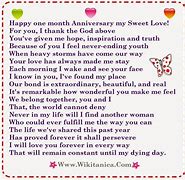 Image result for One Month Anniversary Poems