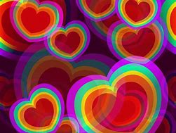Image result for Rainbow Heart Black Background