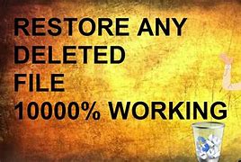 Image result for Recover Deleted File From Desktop