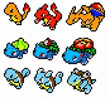 Image result for Gen 1 Pokemon Pixel