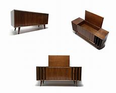 Image result for Mid Century Modern Turntable Console