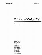 Image result for Sony Trinitron KV 27V20