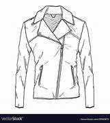 Image result for Leather Jacket Technical Drawing