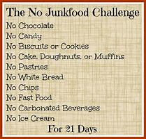 Image result for 30-Day No Junk Food Challenge