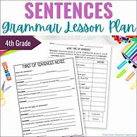 Image result for Types of Sentences 4th Grade