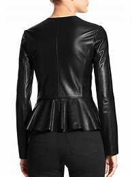 Image result for Leather Peplum Jacket