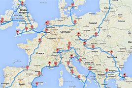 Image result for Europe Road Map