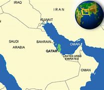 Image result for Map Qatar and Iran