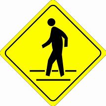 Image result for Pedestrian Sign Clip Art