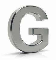 Image result for G Letter Silver Bold