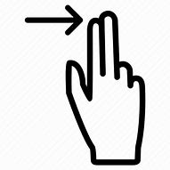 Image result for Finger Swipe Forward Icon