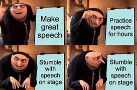 Image result for Standing Up Giviong a Speech Meme