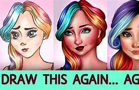 Image result for Rainbow Hair Girl Meme