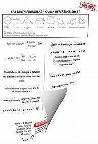 Image result for Math Sat II Formula Sheet