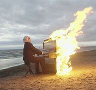 Image result for Flaming Piano Meme