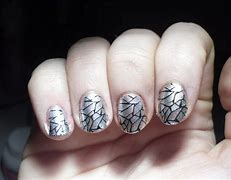 Image result for crack mirrors effects nails polishes