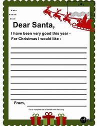 Image result for Christmas Letter Tempates