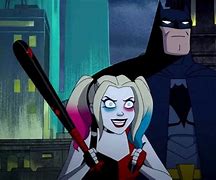Image result for Harley Quinn Cartoon Bat Costume