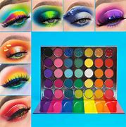 Image result for Rainbow Glitter Eyeshadow Palette