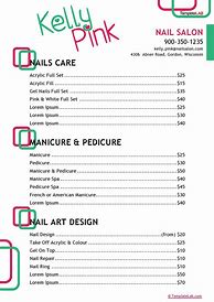 Image result for Nail Salon Pricing