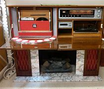 Image result for TV Console with Record Player