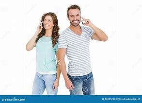 Image result for Two People Talking via Phone
