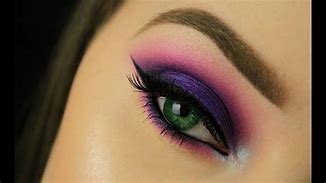 Image result for Eye Makeup Gree N Pink