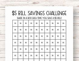 Image result for Dollar Billl Savigs Challenge Sheets