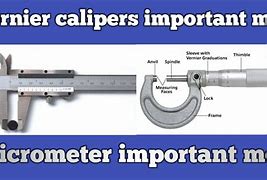 Image result for Micrometer Caliper vs Vernier Caliper