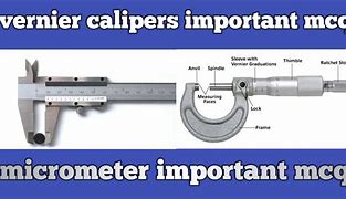 Image result for Vernier Caliper and Micrometer in Fitting Section