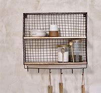 Image result for Wire Shelves with Hooks