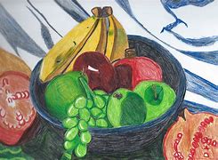 Image result for Fruit Bowl Still Life Drawings