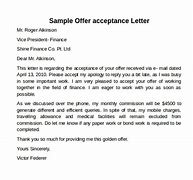 Image result for Acceptance Letter for a Contract
