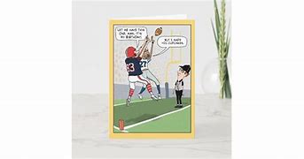 Image result for Football Pun Birthday Card