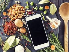 Image result for Food On Phone Desplay
