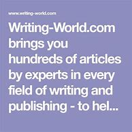 Image result for Writing-World.com