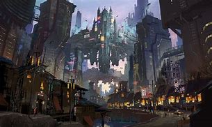 Image result for Cyberpunk Art Deco