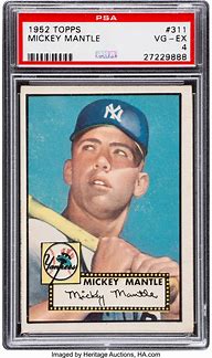 Image result for Mickey Mantle Baseball Cards