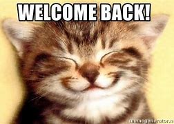 Image result for Welcome Back Cat Meme