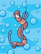 Image result for Fish Hook with Worm