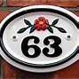 Image result for Oval House Number Plaques