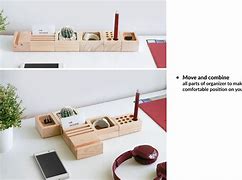 Image result for Wooden Desk Accessories