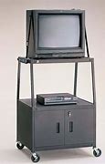 Image result for Old TV On Rolling Stand