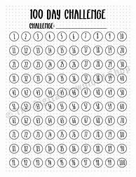 Image result for 100 Day Challenge Tracker Habit PDF