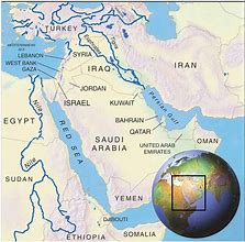 Image result for Middle East Physical Map Rivers