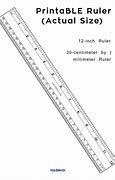 Image result for 12-Inch Ruler Measurements