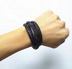 Image result for Faux Leather Bound Charger Bracelet