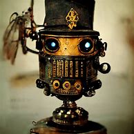Image result for Steampunk Robot Ai Art
